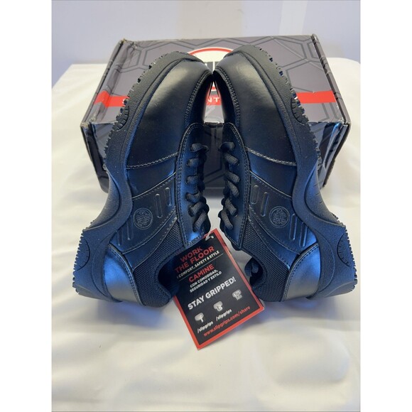 SlipGrips Lace-Up Slip Resistant Work Shoe Men 6 Women 8 Black New in Box - Picture 4 of 9